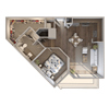 Skyline at Midtown A7 Floorplan Skyline at Midtown A7 Floorplan